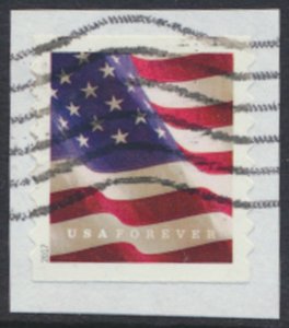 USA Sc# 5159  Used SA on piece  Flag 2017 see details / scan