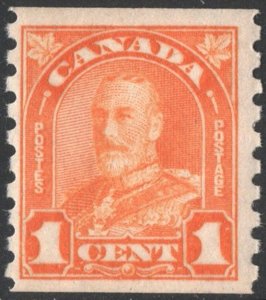 Canada SC#178 1¢ King George V Coil Single (1930) MLH