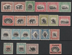 NORTH BORNEO 1909 Pictorial set 1c-24c, perf 13½-14, + shades.