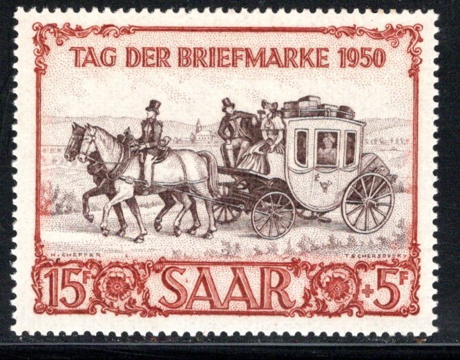 Saar - Scott # B76, mint nh