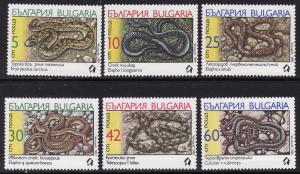 Bulgaria #3491-96 F-VF Mint NH ** Snakes