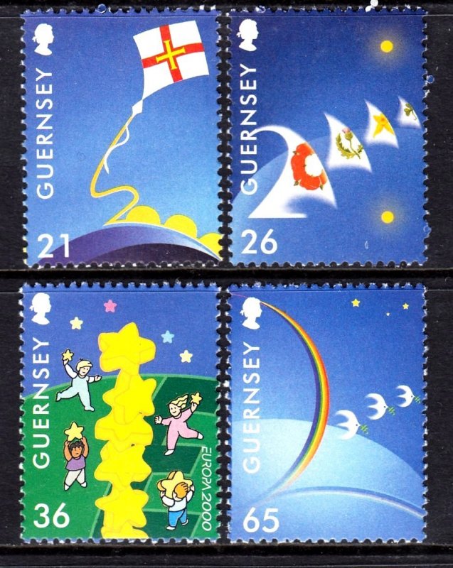 Guernsey 2000 Millennium - EUROPA Complete Mint MNH Set SC 709-712