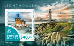 SOLOMON ISLANDS 2015 SHEET LIGHTHOUSES slm15407b