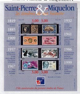 SPM ,  St. Pierre et Miquelon 1999 - PhilexFrance 99 -   MNH  sheet  # 682
