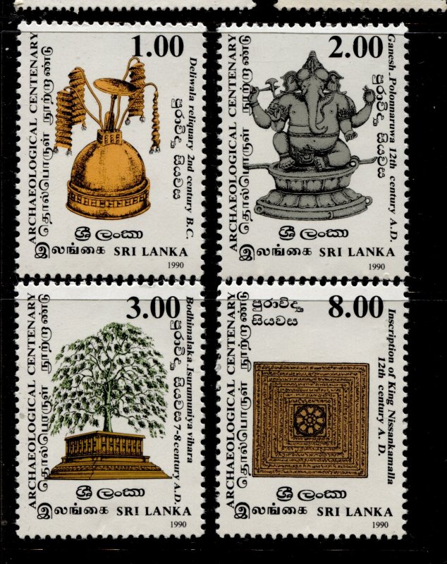 Sri-Lanka #969-972  Dept. of Archaeology Set of 4 Issue MNH