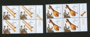 CROATIA-MNH** BLOCK OF 4 STAMPS-EUROPA CEPT-RIGHT MARGIN - 2014.