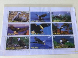 Eagles Birds  in the wild  mint never hinged stamps sheet Ref 54656