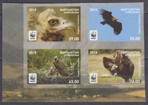 2014 Kyrgyzstan 785b-788bVB WWF, birds of prey 25,00 €