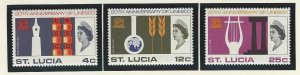 St. Lucia  mnh  sc# 211-213