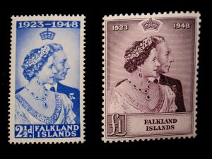 FALKLAND ISLANDS - SCOTT# 99-100 - MNH - CAT VAL $112.10