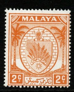 MALAYA NEGRI SEMBILAN SG43 1949 2c ORANGE MNH