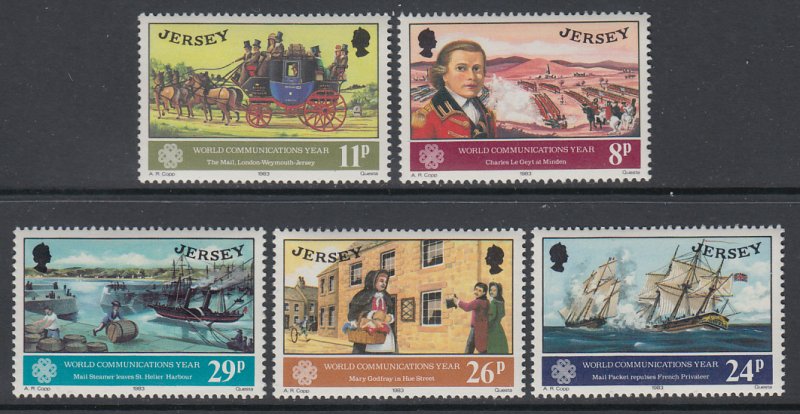 Jersey 310-314 MNH VF