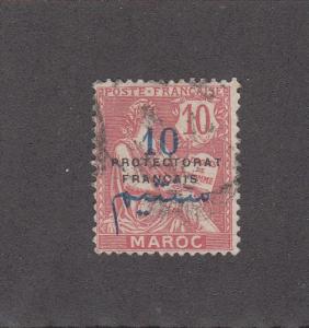 French Morocco Scott #42 Used