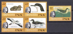 Palau, Fauna, Birds, J. J. Audubon MNH / 1985