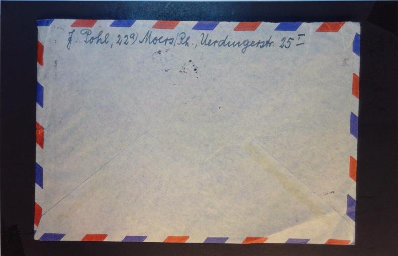 Germany 1955 AIrmail Cover w/ Some Better (I) - Z1291