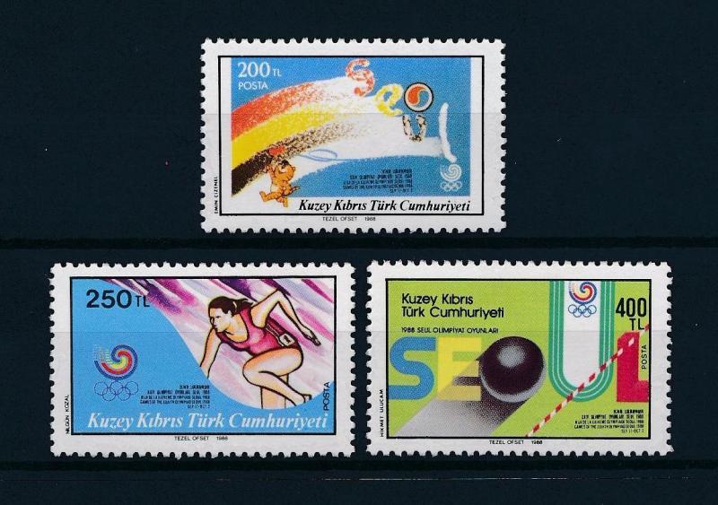 [60918] Turkish Cyprus 1988 Olympic games Seoul Athletics MNH