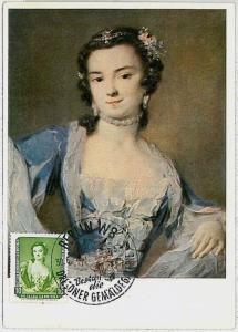 32331  MAXIMUM CARD - Art : GERMANY DDR 1957 - Rosalba Carriera