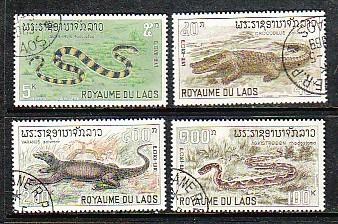 Laos Reptiles 156-9 CTO VF NH