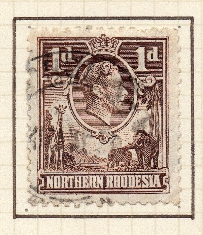 Northern Rhodesia 1938-52 Early Issue Fine Used 1d. NW-157836