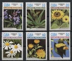 CUBA, FLOWERS / MEDICINAL PLANTS, MNH SET 1994	