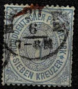 Germany-North German Postal District-#10 used -1868, Kreuzer issue