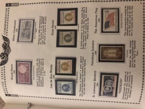 The All American Stamp Album Mint Stamps Very Nice Starts At 1933 Almost Full