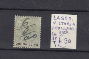 Lagos QV 1887 1/- SG38 Used JK5139