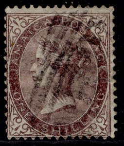 JAMAICA QV SG6a, 1s purple-brown, USED. Cat £24.