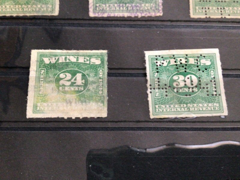 U. S. Wines revenue stamps A12447
