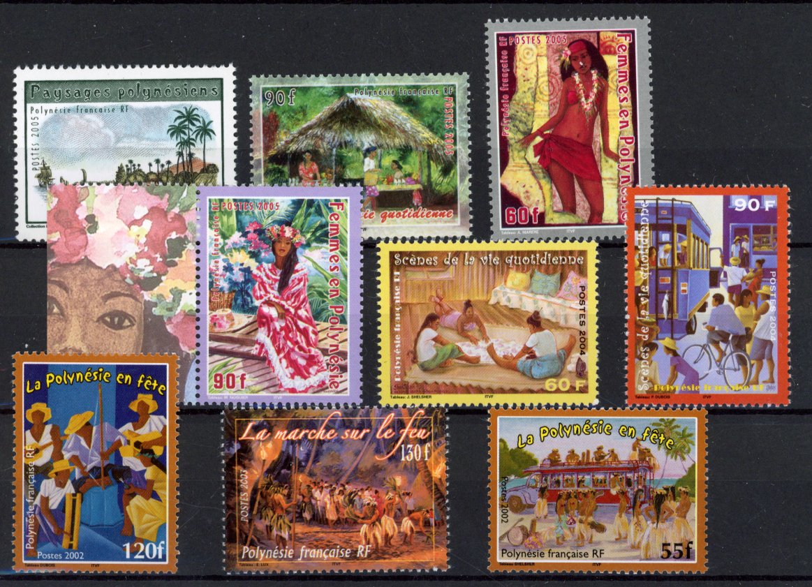 [Hip1868] French Polynesia Good lot very fine MNH stamps Australia