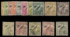 New Guinea #C28/43 (SG 190/203) Cat£275, 1932-35 Airpost, complete except fo...