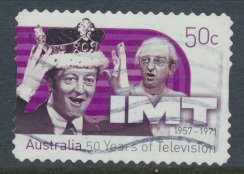 Australia  SC# 2577  In Melbourne Tonight IMT 50 Years of Television Used