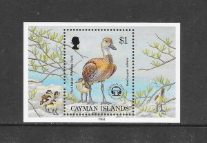 BIRDS - CAYMAN ISLANDS #685a WHISTLING DUCK MNH