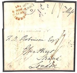 GB Cover *MANCHESTER* Mileage 1828 Altrincham Framed Penny Post {samwells}BD69