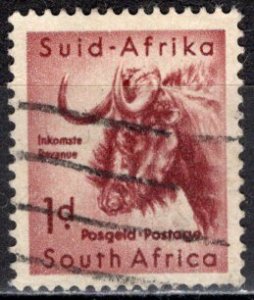 South Africa; 1959: Sc. # 222a: Used Single stamp