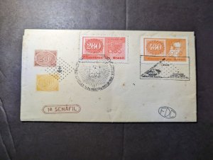 1961 Brazil Folded Letter First Day Cover FDC Sao Paulo