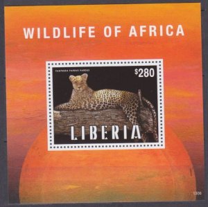 2013 Liberia 6221/B643 Cats - Leopard  8,50 €