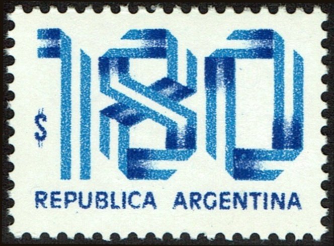 Argentina #1205  MNH - 180p Numeral (1978)