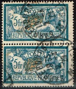 France 1900,Sc.#130 used, Allegorical subjects (Type Merson), color a+b