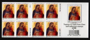 2003 Christmas Madonna Sc 3879a 37c mint booklet of 20 plate number P1111