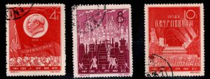 CHINA PRC Scott 402-404 Used 1959 Leaps forward in the steel industry set