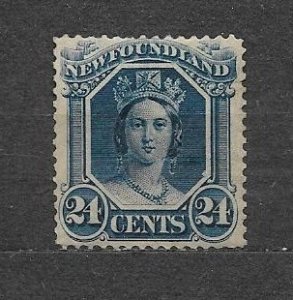 CANADA-NEWFOUNDLAND-1865, Sc#31,  MLH,  F-VF,  QUEEN VICTORIA.