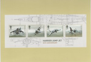 Great Britain 2019 PHQ Card Sc 3845 The Harrier Jump Jet 50th ann