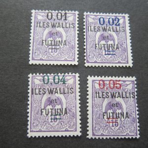 French Wallis and Futuna Islands 1922 Sc 29-32 set MH