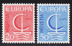 Switzerland Scott 477-78 complete set F to VF mint OG H.