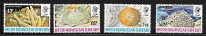 BRITISH INDIAN OCEAN TERR. Sc 44-47 NH ISSUE OF 1972 - SEA LIFE - Sc$18 - (AS24)