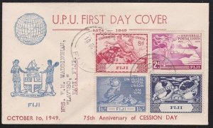 FIJI 1949 UPU set on commem FDC ex Nadi....................................B4132