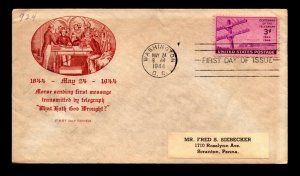 SC# 924 FDC / Farnam Cachet / Label Address - N481