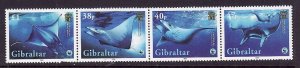 Gibraltar-Sc#1037-unused NH set-Marine Life-WWF-Giant Devil Ray-2006-