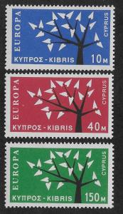 CYPRUS SC# 219-21  FVF/MNH 1963